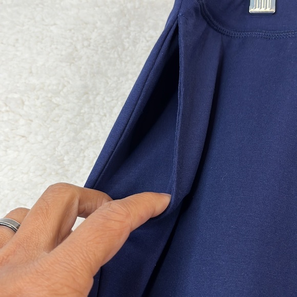 NWT Avenue Womens Navy Knit Stretch Straight Pants 0X PLUS SIZE - Picture 2 of 9